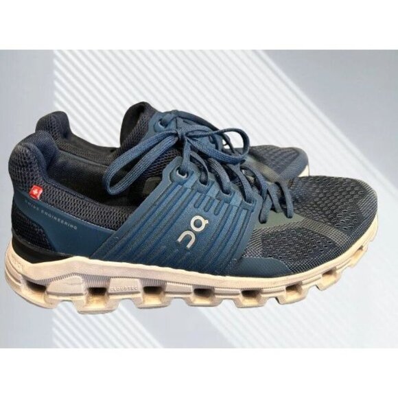 ON Men's Cloudswift Running Sneaker Shoes Blue White Size 9 - Picture 1 of 10